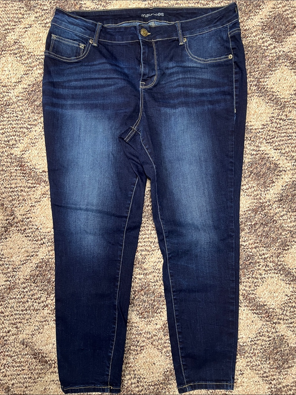 Maurices Women's Dark Indigo Stretch Jeggings